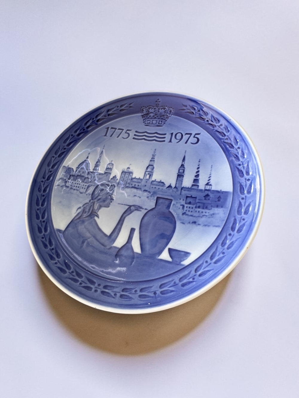 Royal Copenhagen 200 Års Jubilæum Commemorative Plate 1775-1975